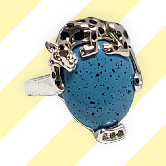 Panther Ring in size 8 by French Designer Camille Lucie - Picture 1 of 7